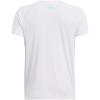 imageUnder Armour Boys Tech Hybrid Printed Fill ShortSleeve TShirt102 White   Vapor Green