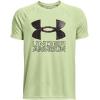 imageUnder Armour Boys Tech Hybrid Printed Fill ShortSleeve TShirt369 Phosphor Green   Black