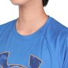 imageUnder Armour Boys Tech Hybrid Printed Fill ShortSleeve TShirt406 Photon Blue   Atomic