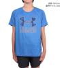 imageUnder Armour Boys Tech Hybrid Printed Fill ShortSleeve TShirt406 Photon Blue   Atomic