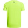 imageUnder Armour Boys Tech Hybrid Printed Fill ShortSleeve TShirt733 Highvis Yellow   Hydro Teal