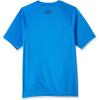 imageUnder Armour Boys Tech Hybrid Printed Fill ShortSleeve TShirtBlue Circuit 436Halo Gray