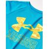 imageUnder Armour Boys Tech Hybrid Printed Fill ShortSleeve TShirtRadar Blue 422Omega Orange