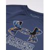 imageUnder Armour Boys Tech Hybrid Printed Fill ShortSleeve TShirtUtility Blue 496White