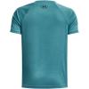imageUnder Armour Boys Tech Split Logo Hybrid ShortSleeve TShirt433 Glacier Blue   Black