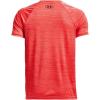 imageUnder Armour Boys Tech Split Logo Hybrid ShortSleeve TShirt810 Bolt Red   Black