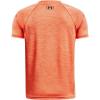 imageUnder Armour Boys Tech Split Logo Hybrid ShortSleeve TShirt829 Papaya   Black