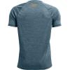 imageUnder Armour Boys Tech Split Logo Hybrid ShortSleeve TShirtBlue Note 413Omega Orange
