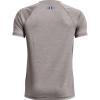 imageUnder Armour Boys Tech Split Logo Hybrid ShortSleeve TShirtConcrete 066Royal