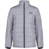imageUnder Armour Boys Westward 3in1 Jacket Removable Hood ampamp Liner Windproof ampamp Water RepellantBlack Gray Block