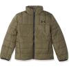 imageUnder Armour Boys Westward 3in1 Jacket Removable Hood ampamp Liner Windproof ampamp Water RepellantMarine Od Green