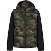 imageUnder Armour Boys 2fer Lightweight Hoodie Hybrid Zipup Jacket with Water Repellent VestBaroque Green Camo
