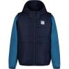 imageUnder Armour Boys 2fer Lightweight Hoodie Hybrid Zipup Jacket with Water Repellent VestMidnight Navy Twist