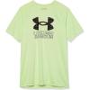 imageUnder Armour Boys Tech Hybrid Printed Fill ShortSleeve TShirt369 Phosphor Green   Black