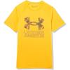 imageUnder Armour Boys Tech Hybrid Printed Fill ShortSleeve TShirt801 Formula Orange   Marine Od Green