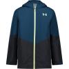 imageUnder Armour Boys Westward 3in1 Jacket Removable Hood ampamp Liner Windproof ampamp Water RepellantGreen Wire