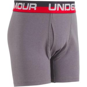 imageUnder Armour Boys Charged Stretch Boxer Jock Lightweight ampamp Smooth Stretch FitRedGraphite