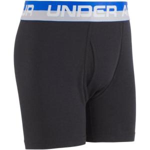 imageUnder Armour Boys Charged Stretch Boxer Jock Lightweight ampamp Smooth Stretch FitUltra BlueBlack