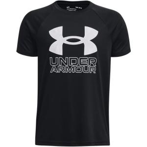 imageUnder Armour Boys Tech Hybrid Printed Fill ShortSleeve TShirt009 Black   White