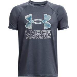 imageUnder Armour Boys Tech Hybrid Printed Fill ShortSleeve TShirt044 Downpour Gray   Gray Mist