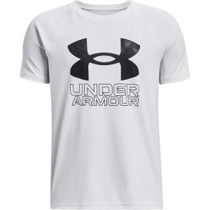 imageUnder Armour Boys Tech Hybrid Printed Fill ShortSleeve TShirt101 White   Black