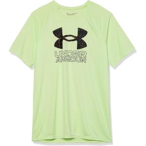 imageUnder Armour Boys Tech Hybrid Printed Fill ShortSleeve TShirt369 Phosphor Green   Black