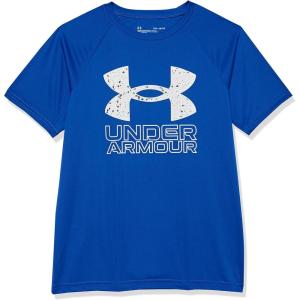 imageUnder Armour Boys Tech Hybrid Printed Fill ShortSleeve TShirt402 Royal   White