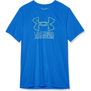 imageUnder Armour Boys Tech Hybrid Printed Fill ShortSleeve TShirt403 Team Royal   White