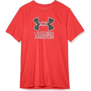 imageUnder Armour Boys Tech Hybrid Printed Fill ShortSleeve TShirt601 Red   Black