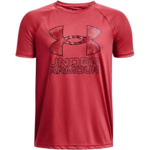 imageUnder Armour Boys Tech Hybrid Printed Fill ShortSleeve TShirt638 Chakra   Black