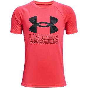 imageUnder Armour Boys Tech Hybrid Printed Fill ShortSleeve TShirtBeta 628Black