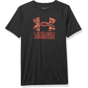 imageUnder Armour Boys Tech Hybrid Printed Fill ShortSleeve TShirtBlack 003Red