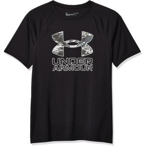 imageUnder Armour Boys Tech Hybrid Printed Fill ShortSleeve TShirtBlack 005White