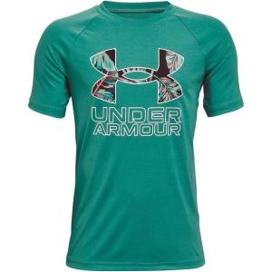 imageUnder Armour Boys Tech Hybrid Printed Fill ShortSleeve TShirtCerulean 452White