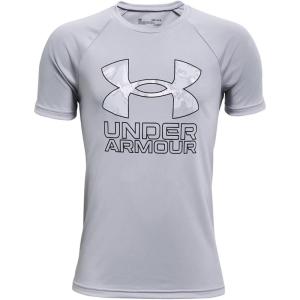 imageUnder Armour Boys Tech Hybrid Printed Fill ShortSleeve TShirtMod Gray 011Black