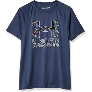 imageUnder Armour Boys Tech Hybrid Printed Fill ShortSleeve TShirtUtility Blue 496White