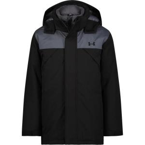 imageUnder Armour Boys Westward 3in1 Jacket Removable Hood ampamp Liner Windproof ampamp Water RepellantJet Black