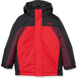 imageUnder Armour Boys Westward 3in1 Jacket Removable Hood ampamp Liner Windproof ampamp Water RepellantRed