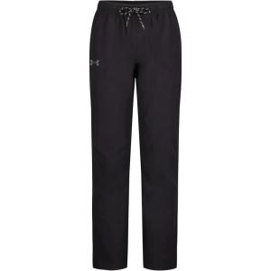 imageUnder Armour Boys Outdoor Woven Tech Pants 4Way Stretch Fabric ampamp Drawstring ClosureBlack Stretch
