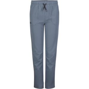 imageUnder Armour Boys Outdoor Woven Tech Pants 4Way Stretch Fabric ampamp Drawstring ClosureGravel  Stretch Tech