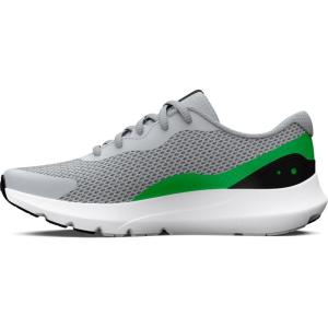 imageUnder Armour Boys Surge 3 Running Shoe104 Mod GrayGreen ScreenBlack