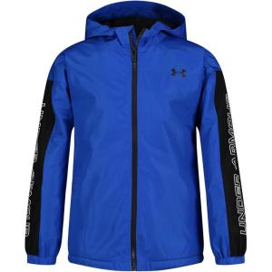 imageUnder Armour Boys Windbreaker Zipup Jacket Water Repellent and WindproofTeam Royal Colorblock