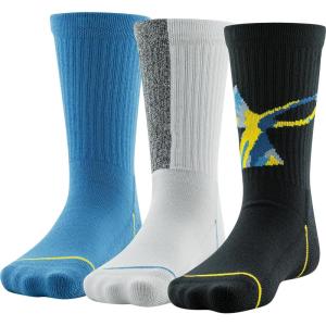 imageUnder Armour Kids Phenom Crew Socks 3PairsBlack Blue Assorted