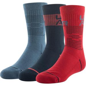 imageUnder Armour Kids Phenom Crew Socks 3PairsRedBlack Assorted