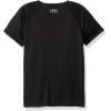 imageUnder Armour Boys Short Sleeve Shirt Crewneck Lightweight and BreathableBlackFuel Green