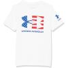 imageUnder Armour Boys New Freedom Chest Flag TShirt100 White   Royal