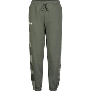 imageUnder Armour Boys Joggers Sweatpants with Camo Stripe ampamp Drawstring ClosureColorado Sage Plume Wave