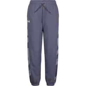 imageUnder Armour Boys Joggers Sweatpants with Camo Stripe ampamp Drawstring ClosureDownpour Plume Wave