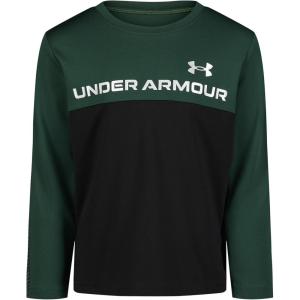 imageUnder Armour Boys Long Sleeve Shirt Crewneck Lightweight and BreathableBe Seen  Black