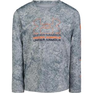 imageUnder Armour Boys Long Sleeve Shirt Crewneck Lightweight and BreathableGravel Wash
